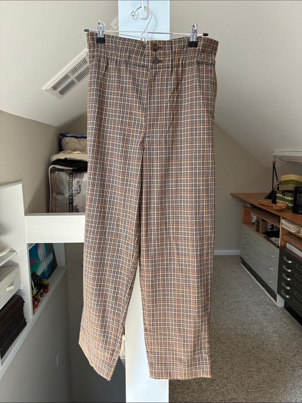 Madewell size 4 plaid high waist trousers